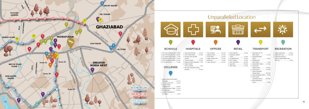 The Prestige City Indirapuram Location Highlights